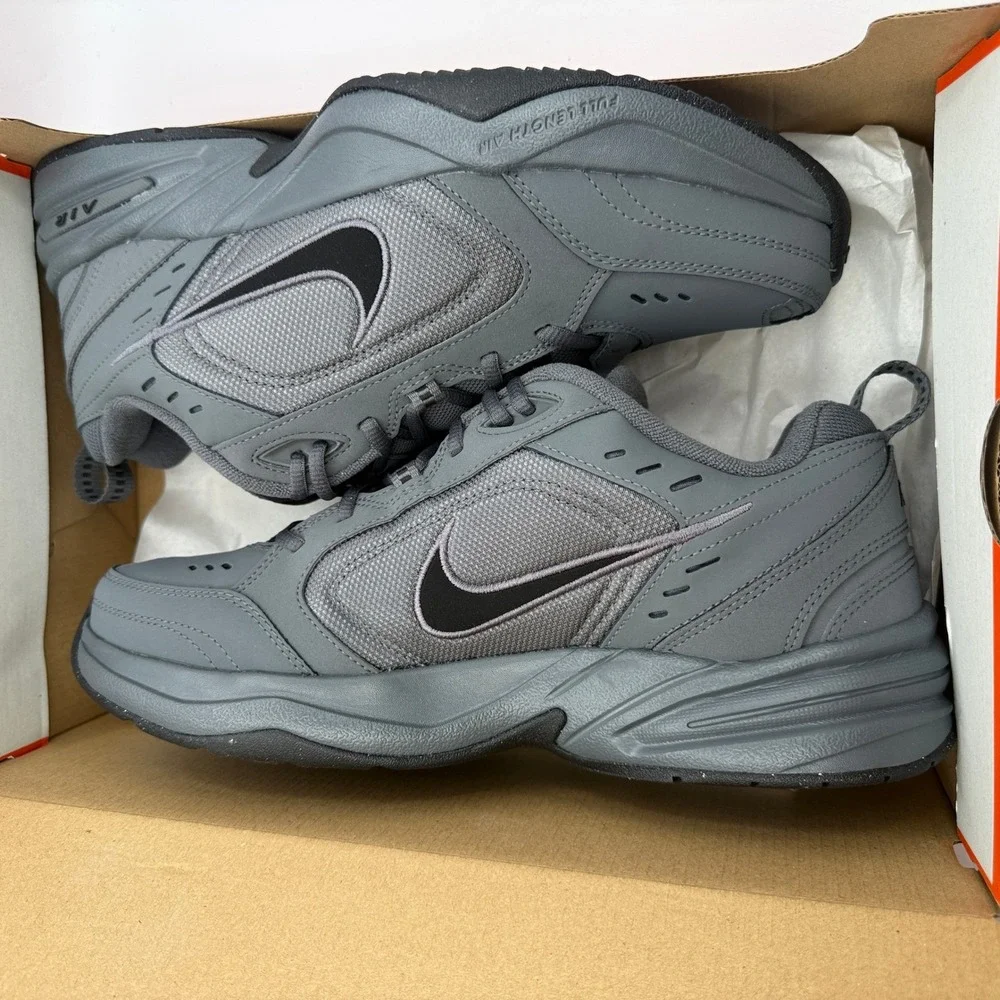 Nike Air Monarch IV Shoes Mens Size 10.5 Dark Grey Black Training 415445-020